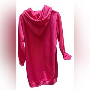 Elesol Pink Zip-Up Jacket Hoodie with pockets. Fuzzy and warm inside. NWOT